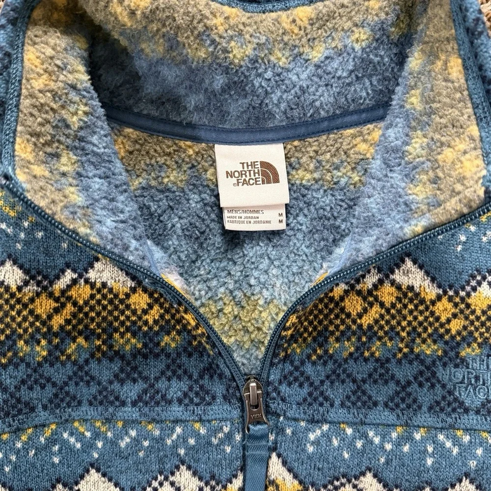 The North Face Fair Isle‎ Fleece Quarter Zip Men's M Nordic Gorpcore Pullover